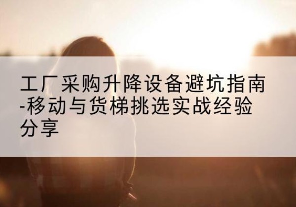 禄丰移动式升降机怎么选-工厂采购升降设备避坑指南-移动与货梯挑选实战经验分享